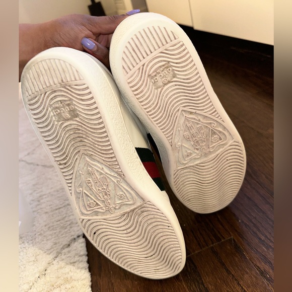 Gucci Ace Embroidered Leather Snake Sneaker 2016 8.5US - Picture 7 of 8